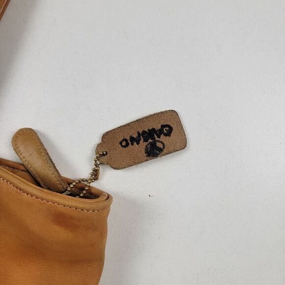 Vintage 90s Coach Leather Tote Bag Purse Brown Leather Carryall - Picture 12 of 16